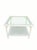 1970s Vintage Faux Bamboo Regency Oversized White Glass Top Cane Bottom Shelf Square Side Coffee Tables- a Pair For Sale - Image 5 of 11