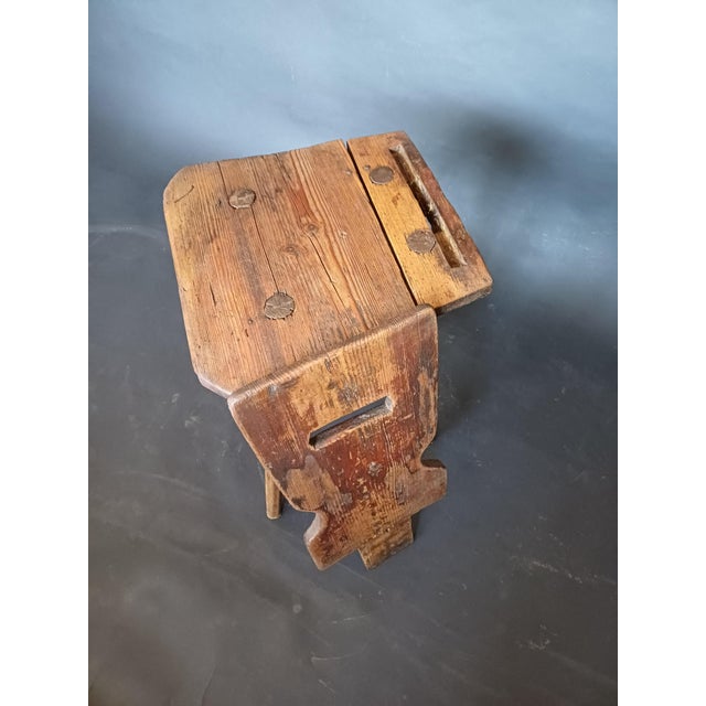 Wood Mid 19th Century Slovenian Alps Farm Chair For Sale - Image 7 of 9
