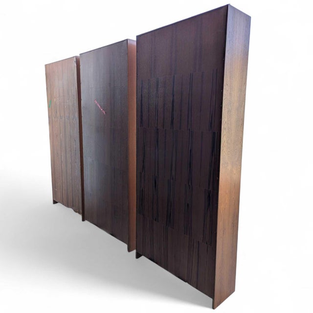 Mid 20th Century Danish Mid 20th Century Modern Teak Bookcase Set of Three, 1960s For Sale - Image 5 of 12