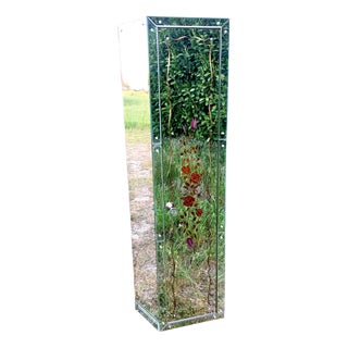 Art Deco Corner Mirrored Cabinet, 1940s For Sale