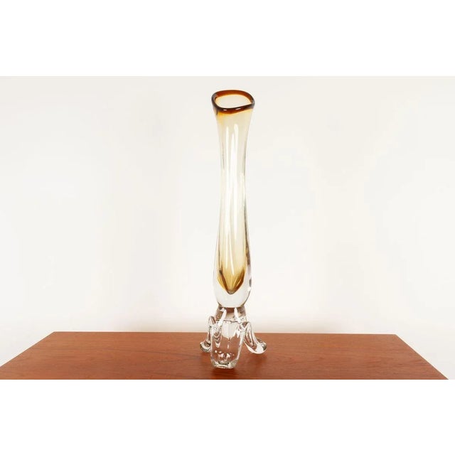 Mid-Century Swedish Glass Vase For Sale - Image 5 of 15