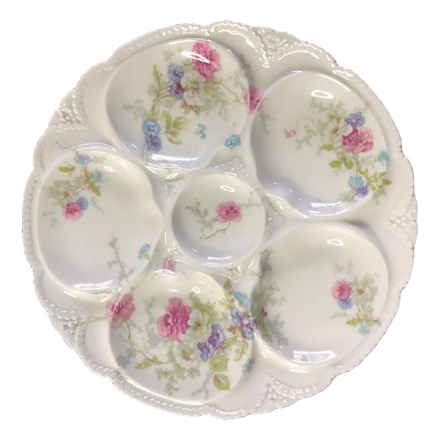 Vintage Theodore Haviland Limoges Oyster Plate For Sale