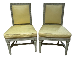 Pair of 19th C. French Louis XVI Side Chairs