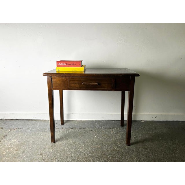 Brown Mid-Century Abbess Desk in Oak, 1950s For Sale - Image 8 of 8