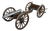 Model Cannon Military Artillery in Wood and Metal For Sale