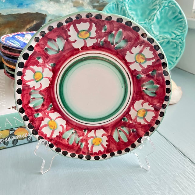 VIETRI Late 20th Century Vietri Campagna Plates- Set of 9 For Sale - Image 4 of 11