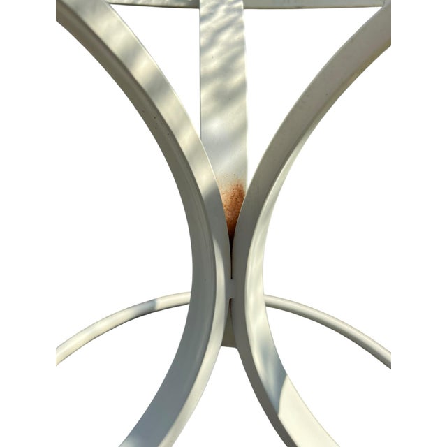 Vintage Woodard Metal Side Table For Sale - Image 10 of 10