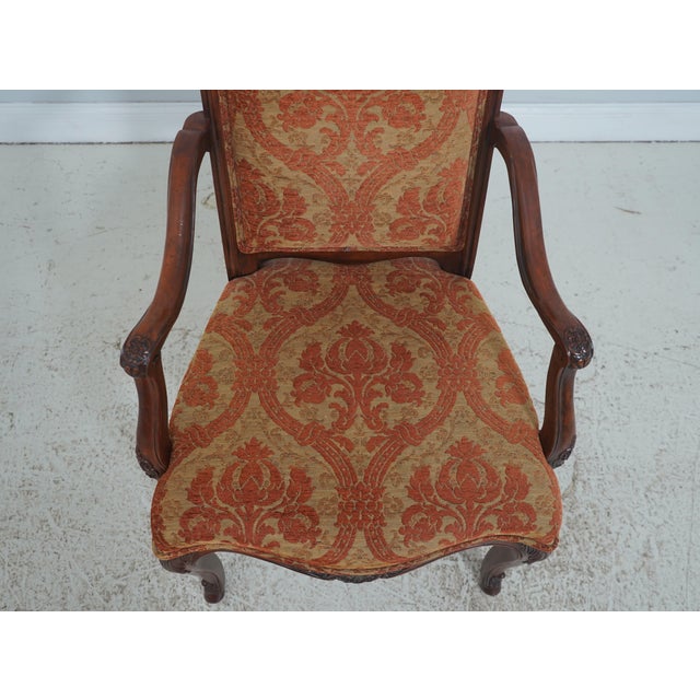 Set of 8 Henredon Walnut Louis XV Dining Chairs For Sale - Image 9 of 18