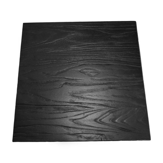 Ebony Oak Prism Side Table For Sale - Image 4 of 7