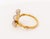 Late 20th Century 18k Rose Gold, Diamond, Ruby, and Pearl Butterfly-Form Bangle For Sale - Image 5 of 8