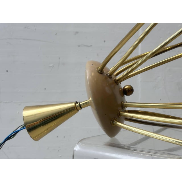 Vintage Sputnik Spider Lamp, 1950s For Sale - Image 10 of 13
