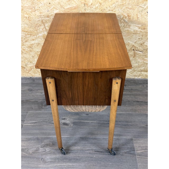 Danish Teak Sewing Table, 1970s For Sale - Image 12 of 18