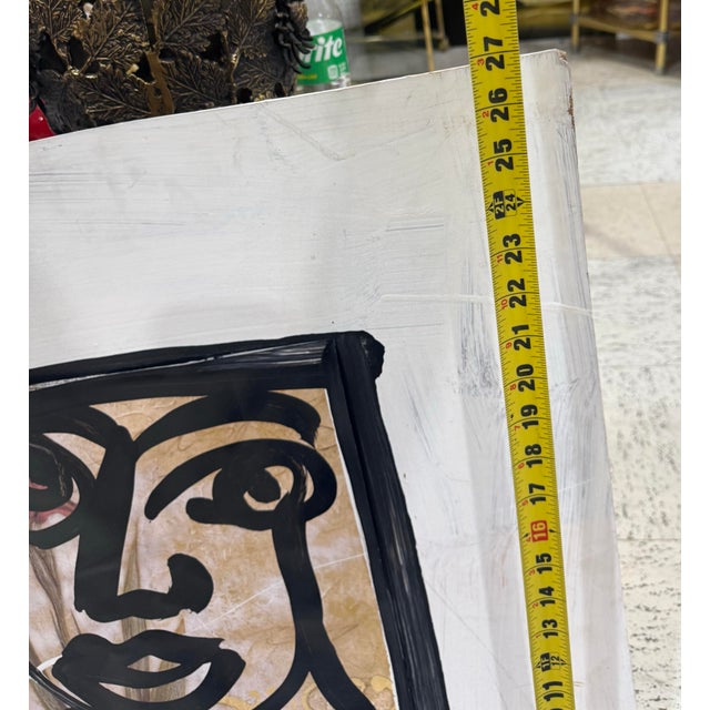 1990s 1990s Peter Keil Acrylic Painting For Sale - Image 5 of 5