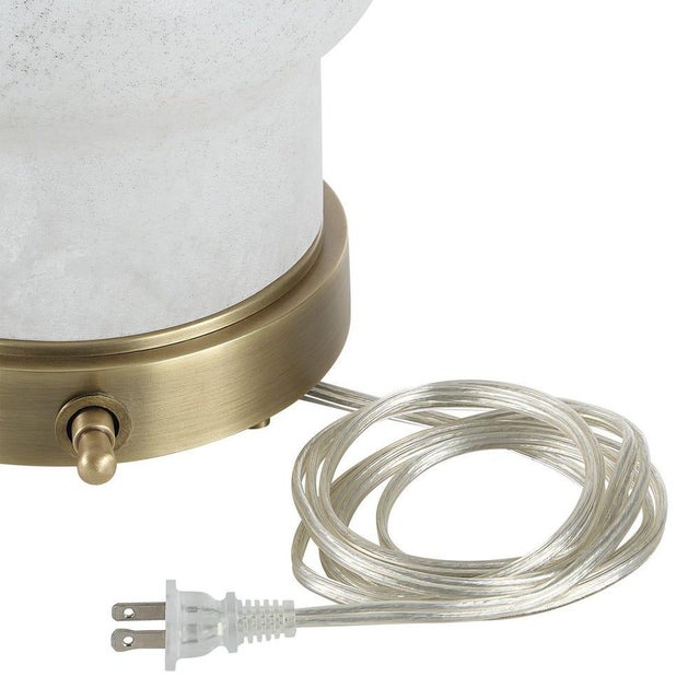 Ivory Glass Banister Table Lamp For Sale In Los Angeles - Image 6 of 9