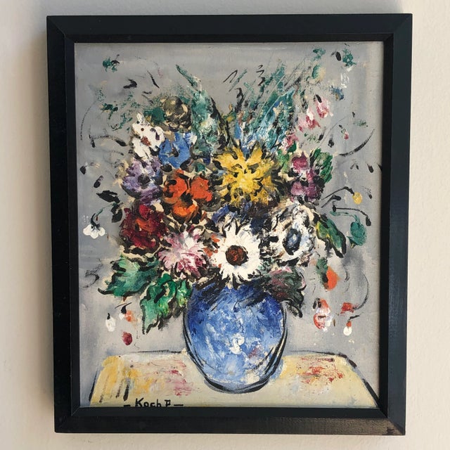 Vintage Impressionist Still Life, Oil on Canvas -- Framed For Sale - Image 10 of 13