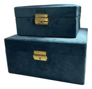 Modern Transitional Style Decorative Box- A Pair
