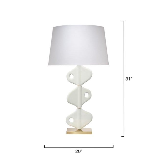 Vertebrae Table Lamp, White Plaster Playfully merging art and home décor, talented artisans create this dynamic design...