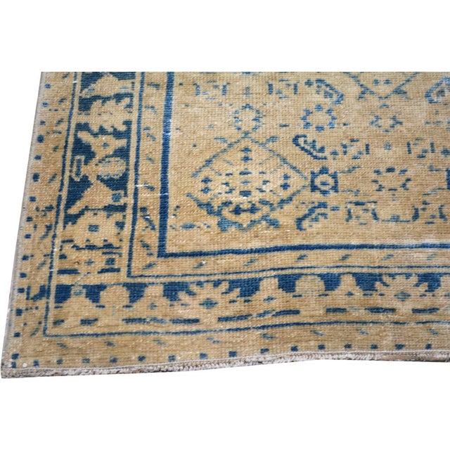 Vintage Turkish Hand Knotted Wool Rug, 2'8''x13' For Sale - Image 4 of 5