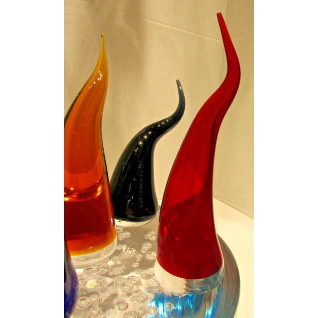 Rare Murano Art Glass Sculpture Signed Moro Mariano Circa 1980s For Sale In Miami - Image 6 of 13