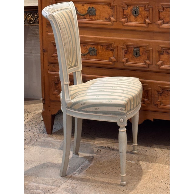 1950s Set of Six Directoire-Style Dining Chairs For Sale - Image 4 of 8