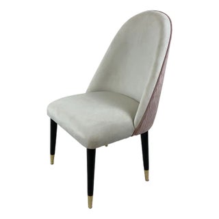 Velvet Dining Chairs, 1980s, Set of 12 For Sale