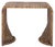 Brown Zendy Wicker Rattan Waterfall Accent Table in Honey Brown Wash For Sale - Image 8 of 8
