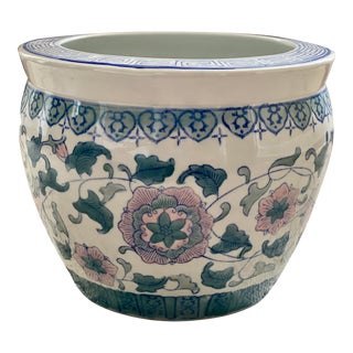 Chinoiserie Fish Bowl Planter For Sale