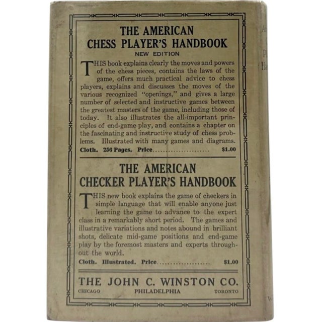 The American Chess Player's Handbook by John C. Winston 1928 Hardcover Book For Sale - Image 11 of 12