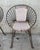Salterini Pair Mid-Century Hoop Chairs with Caned Seat and Back For Sale - Image 4 of 18