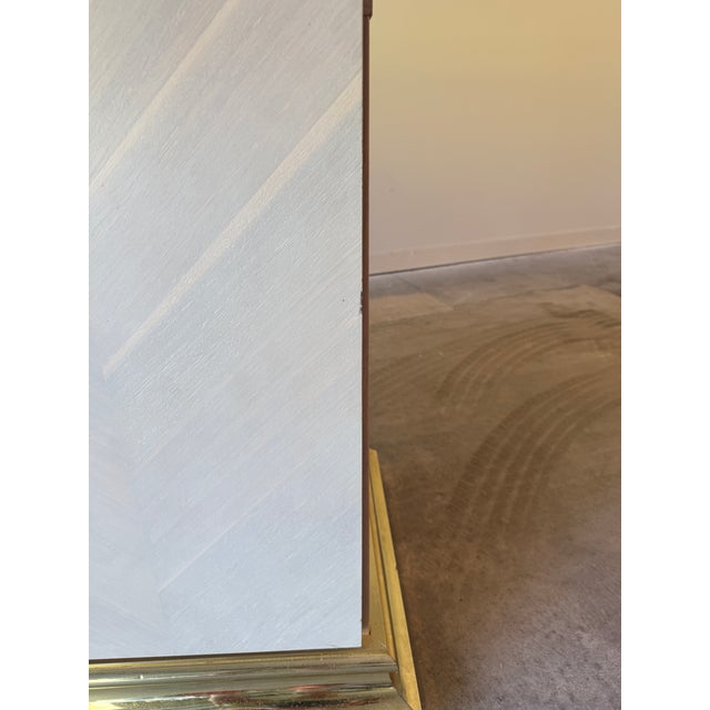Wood Vintage Post Modern Herringbone Credenza by Ello For Sale - Image 7 of 12