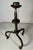 Antique Hand-Forged Wrought Iron Tripod Candle Holder. Rustic, Farmhouse, Medieval, Gothic Style Candlestick. The wrought...