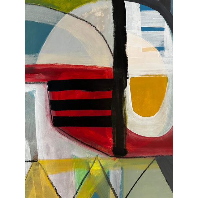 Wood Framed Original Contemporary Abstract Art by Michael Sanchez For Sale - Image 7 of 9