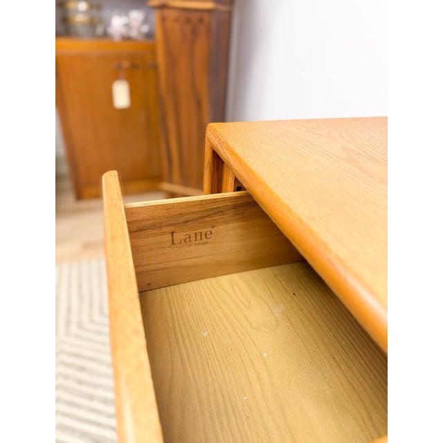 Vintage Lane Perception MCM 7-Drawer Cane Dresser Rare Find For Sale - Image 11 of 11