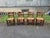 Vintage Early American Shaker Style Solid Wood Ladder Back Rush Seats Dining Chairs Solid wood frame, sturdy and strong...