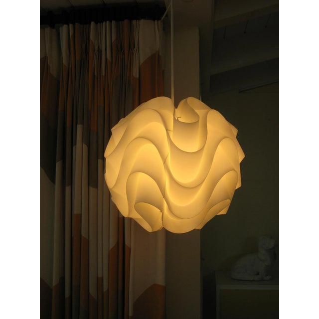 Mid-Century Modern Origami Plastic-Paper Chandelier For Sale - Image 10 of 12