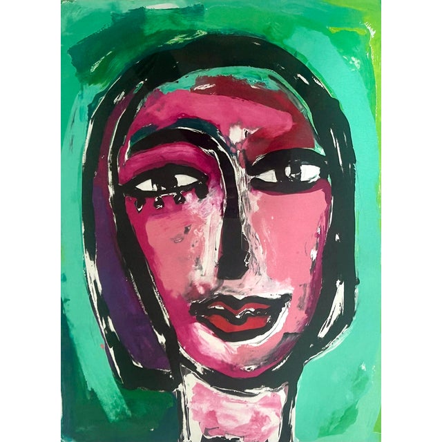 1990s Christine Haberstock — Untitled Monoprint #1, 1996 For Sale - Image 5 of 10