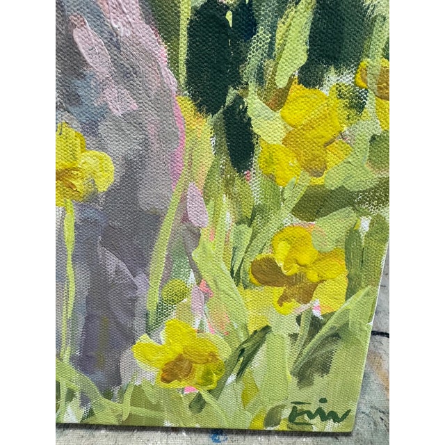 16 x 20 x 1.5" sides painted gray acrylic on gallery wrapped canvas