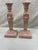 Pair of Vintage Terra Cotta Candleholders With Lion Decoration For Sale - Image 4 of 7