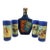 Vintage Americana Jim Beam Choice Americana Blue Decanter & Glasses Set - 5 Pieces For Sale