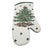 White Spode Christmas Tree Porcelain Oval Rim Serving Dish With Matching Oven Mitt For Sale - Image 8 of 15