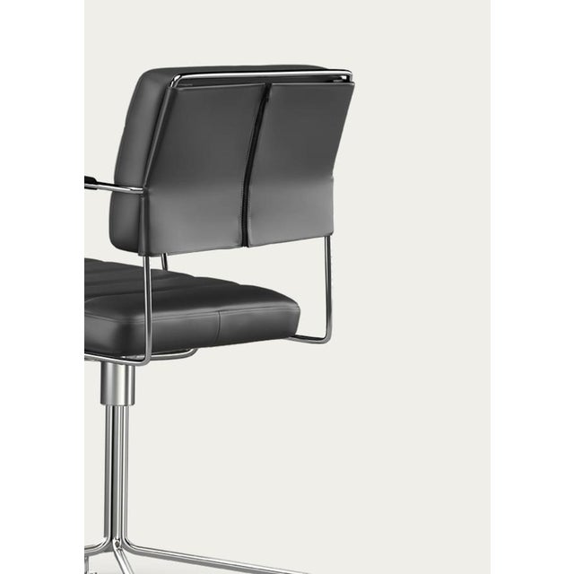 Not Yet Made - Made To Order One Collection Time Chair Frame in Chrome and Upholstery from Henrik Tengler For Sale - Image 5 of 14