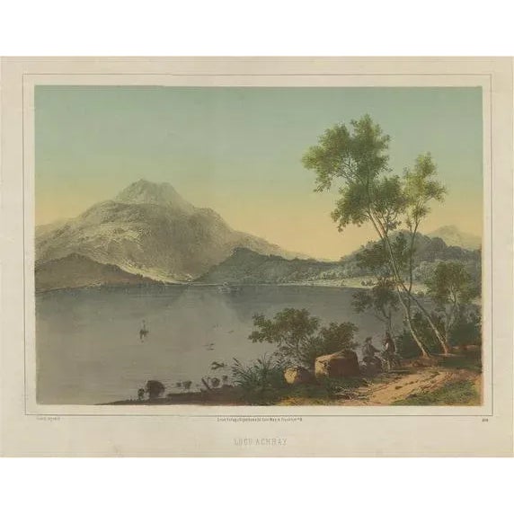 G. May, Loch Achray, Lake near Callander in Stirling, Scotland, 1860, Print For Sale - Image 5 of 5