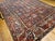 Vintage Oversized Persian Bakhtiari Rug, Hand-Knotted wool, Garden Panel Pattern, Burgundy & Blue, 11x14 For Sale - Image 10 of 11