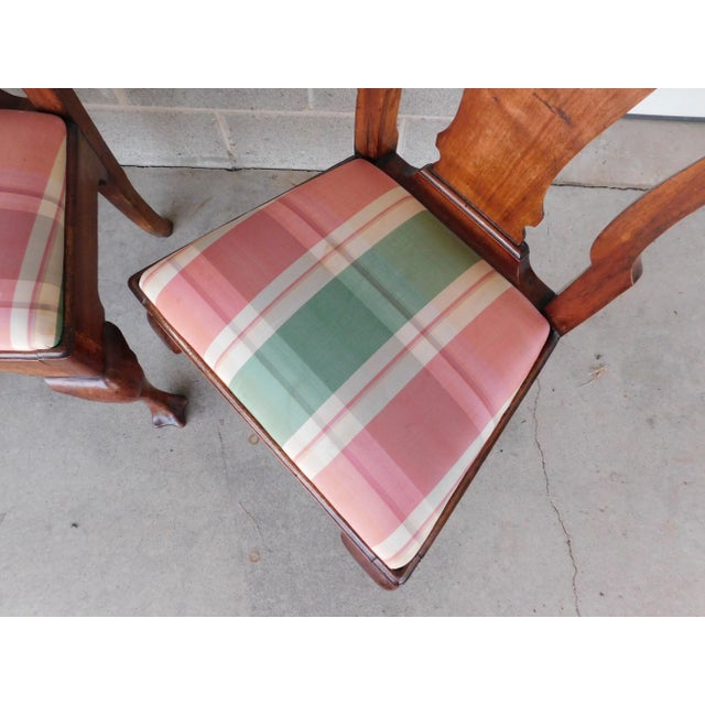 Antique George I 18th Century Walnut Side Chairs - Set of 4 For Sale - Image 12 of 12