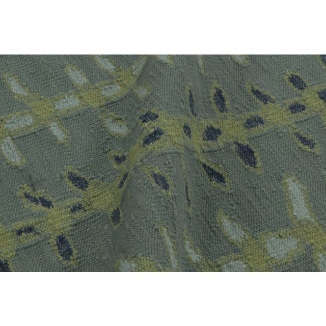 Textile Rug & Kilim’s Scandinavian-Inspired Runner Rug, Blue With Minimalist Patterns For Sale - Image 7 of 8