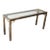 Mastercraft Brass and Glass Console Table, Greek Key Motif For Sale