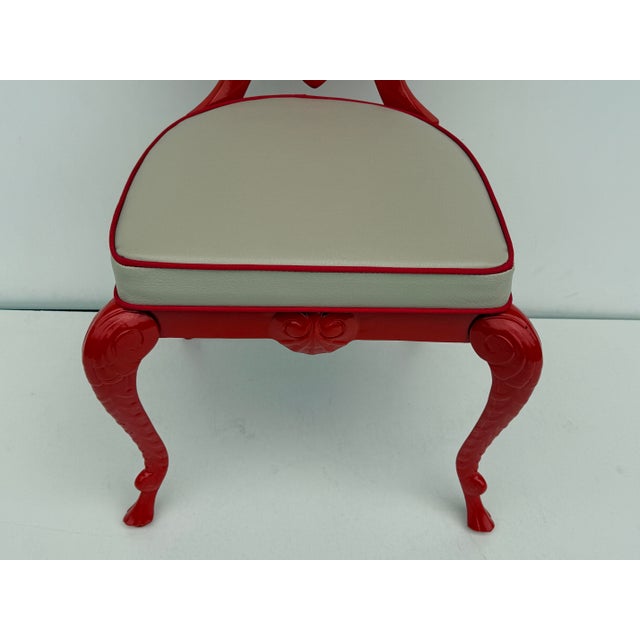 Metal 1960s Set of Six Venetian Grotto Style Shell Back Chairs For Sale - Image 7 of 12
