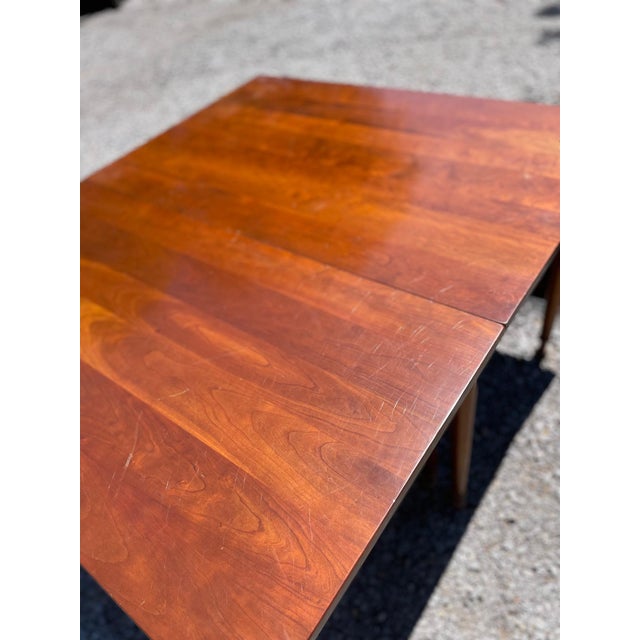 1953 Stickley Cherry Drop-Leaf Table For Sale - Image 12 of 13