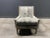 T.H. Robsjohn Gibbings Robsjohn Gibbings Style Mid Century Lounge Chair and Ottoman in Cowhide For Sale - Image 4 of 12