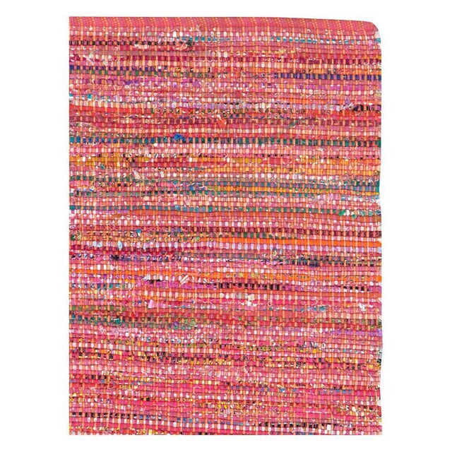 Folk Art Galerie Shabab Collection Mid-20th Century Handmade American Rag Rug For Sale - Image 3 of 8